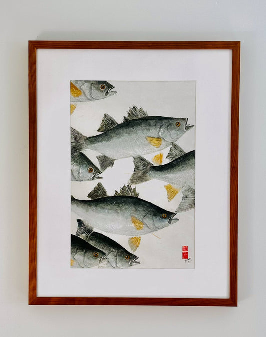 Sea Bass - 23in x 29in